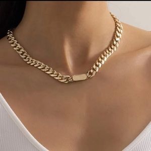 Gold Chain Link Necklace